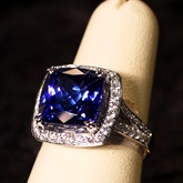  Tanzanite and Diamond Ring Set available at Albert F. Rhodes Jewelers